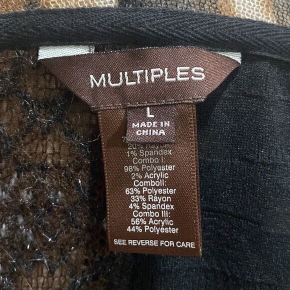 MULTIPLES. Beautiful, One of a kind piece. Womens L. NWOT - Picture 6 of 8